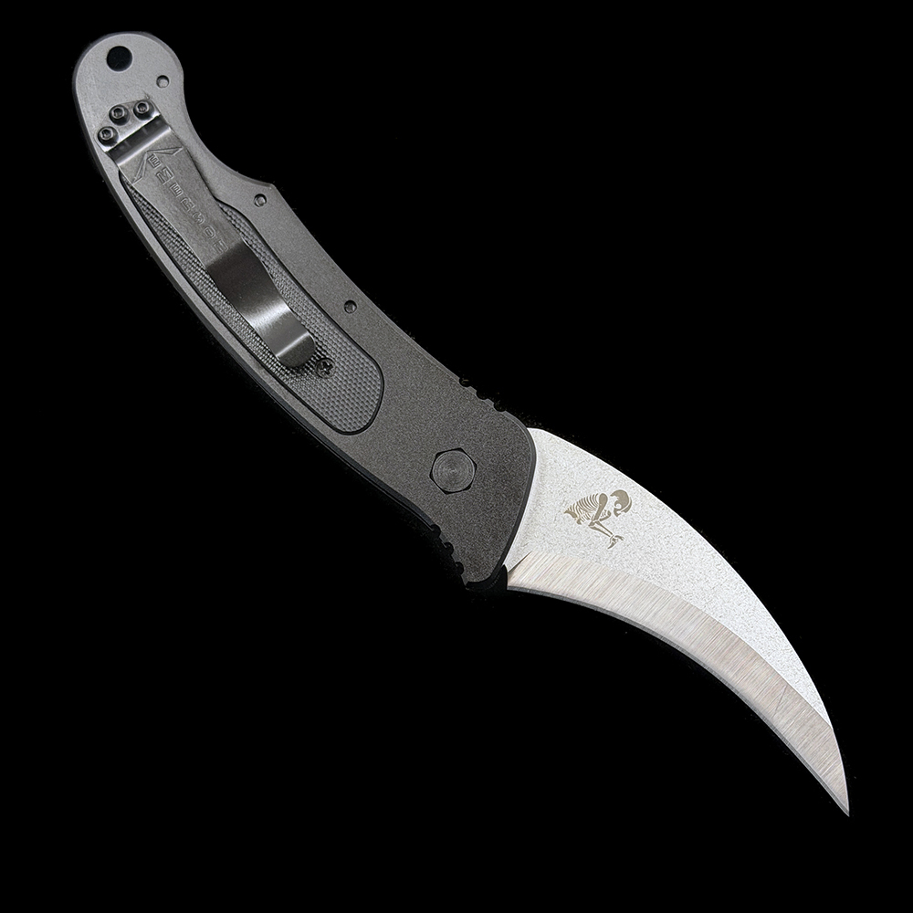 Emerson Elvia Automatic Knife Black Aluminum/G-10