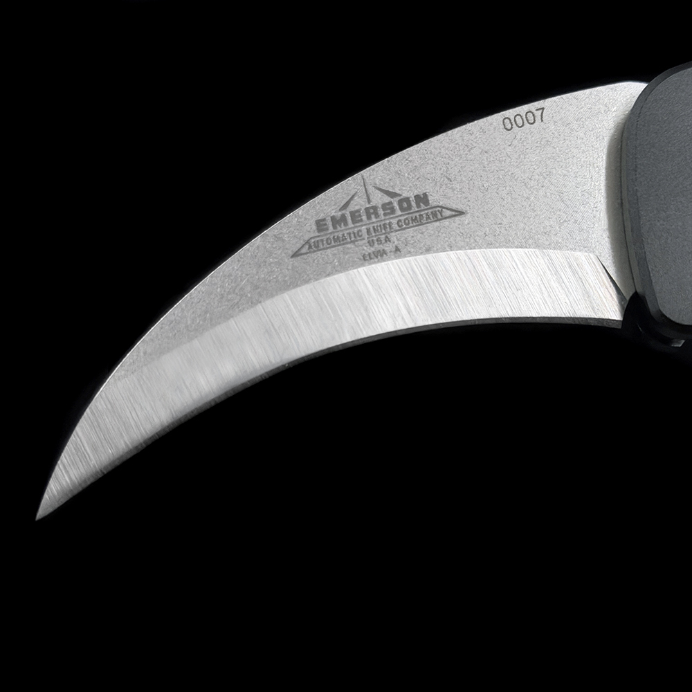 Emerson Elvia Automatic Knife Black Aluminum/G-10