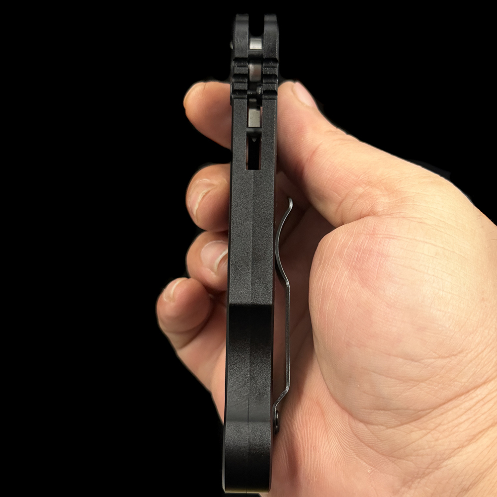 Emerson Elvia Automatic Knife Black Aluminum/G-10