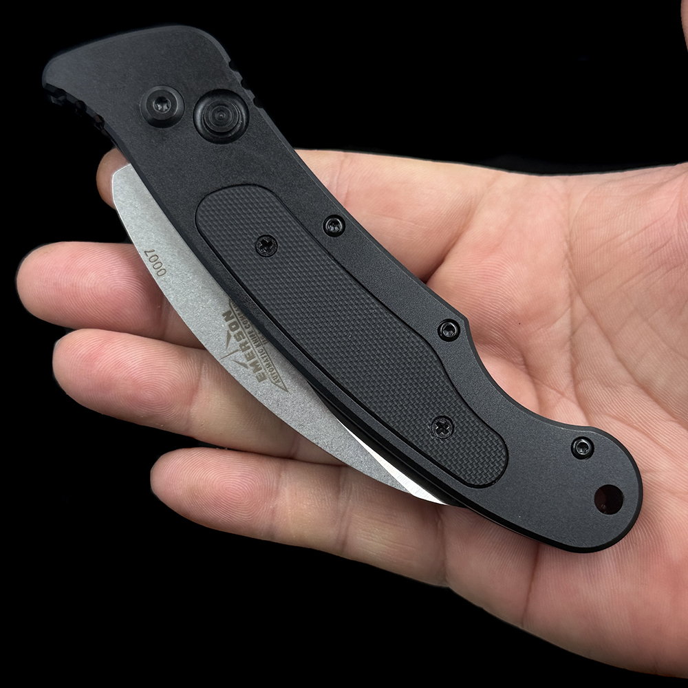 Emerson Elvia Automatic Knife Black Aluminum/G-10
