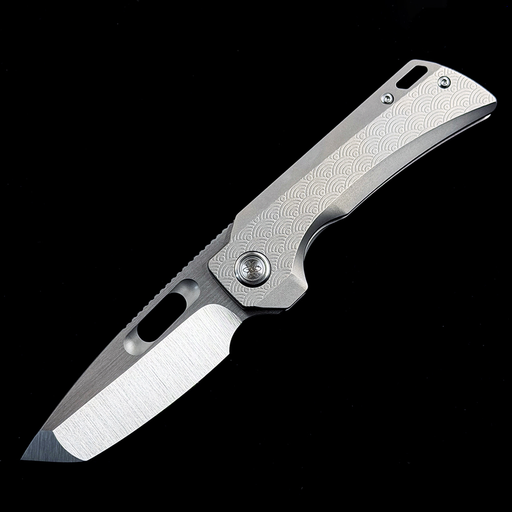 Overlord Dinosaur Titanium M390 folding knife