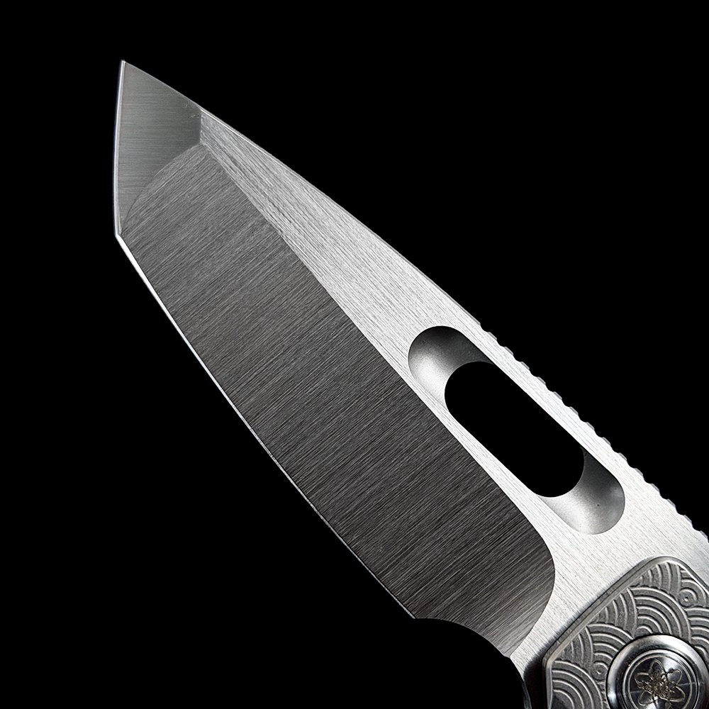 Overlord Dinosaur Titanium M390 folding knife