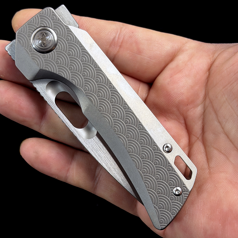 Overlord Dinosaur Titanium M390 folding knife