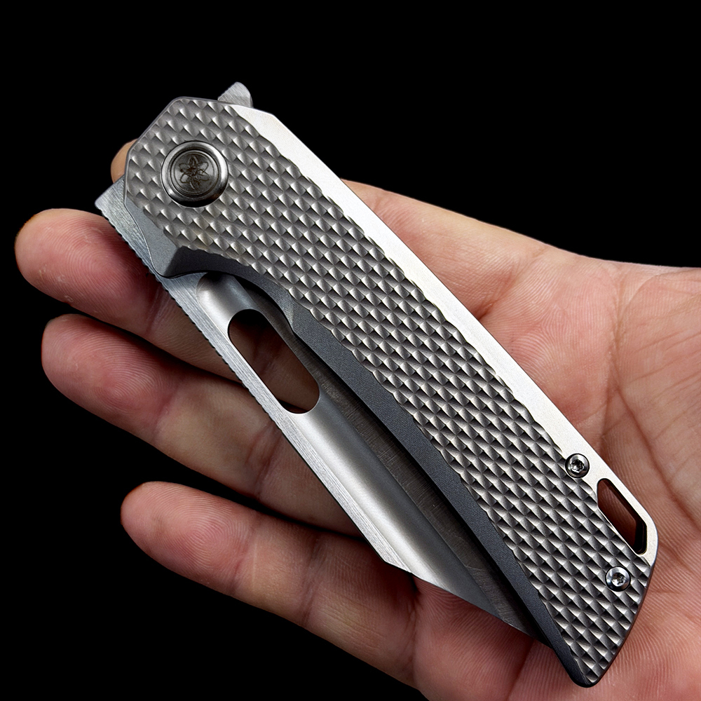 Overlord Dinosaur Titanium M390 folding knife