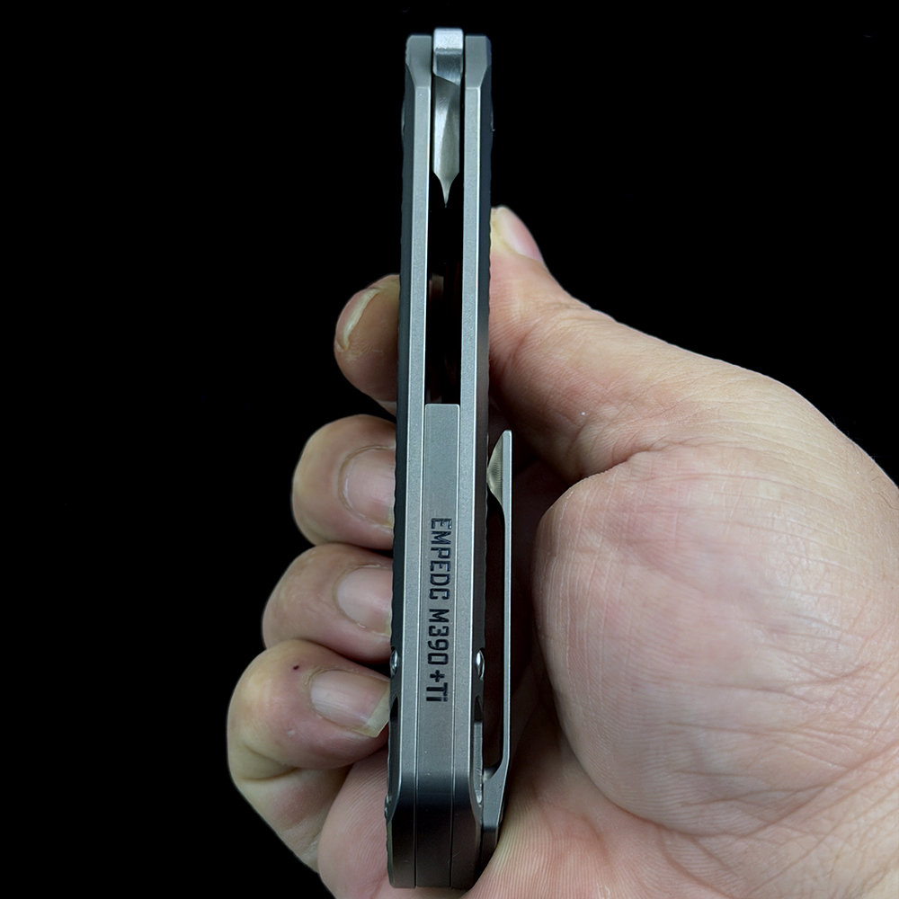 Overlord Dinosaur Titanium M390 folding knife