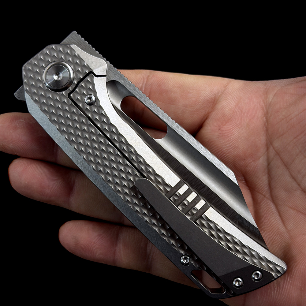 Overlord Dinosaur Titanium M390 folding knife
