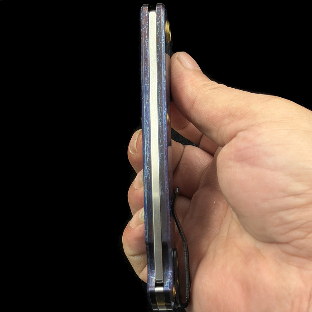 BK 110 Lockback Folding Knife 3.62" VG -10 Blade, TC4 Handles
