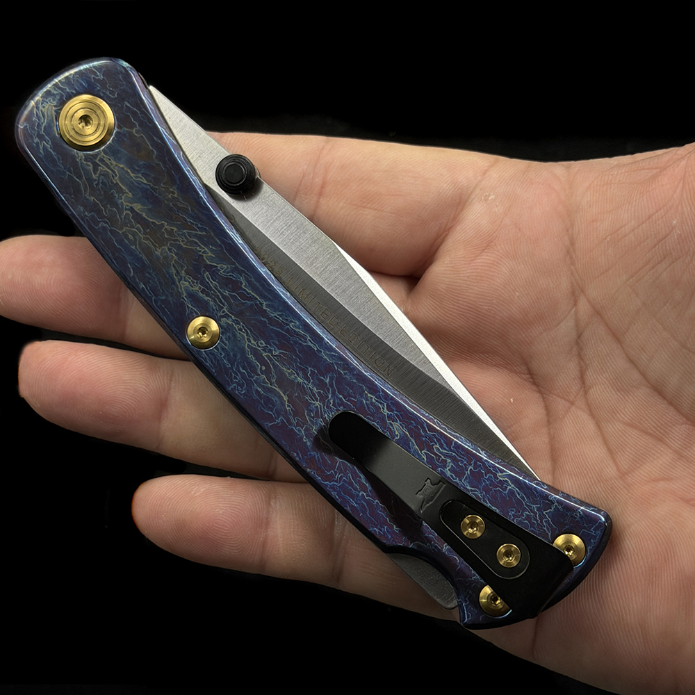 BK 110 Lockback Folding Knife 3.62" VG -10 Blade, TC4 Handles
