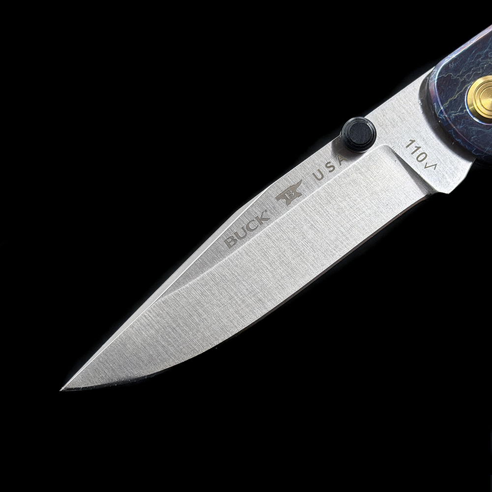 BK 110 Lockback Folding Knife 3.62" VG -10 Blade, TC4 Handles
