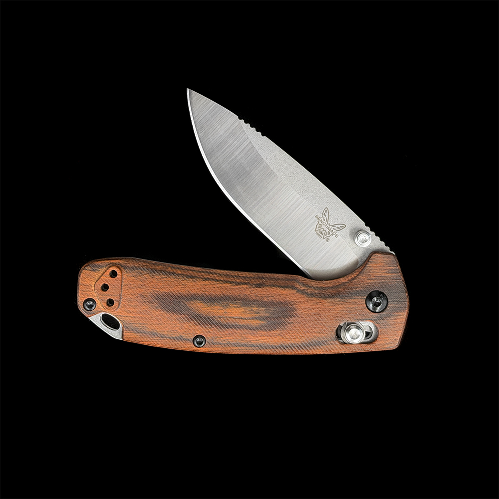 BM15031-2 Hunt North Fork CPM-S30V Stainless & Stabilized Wood Folding Knife
