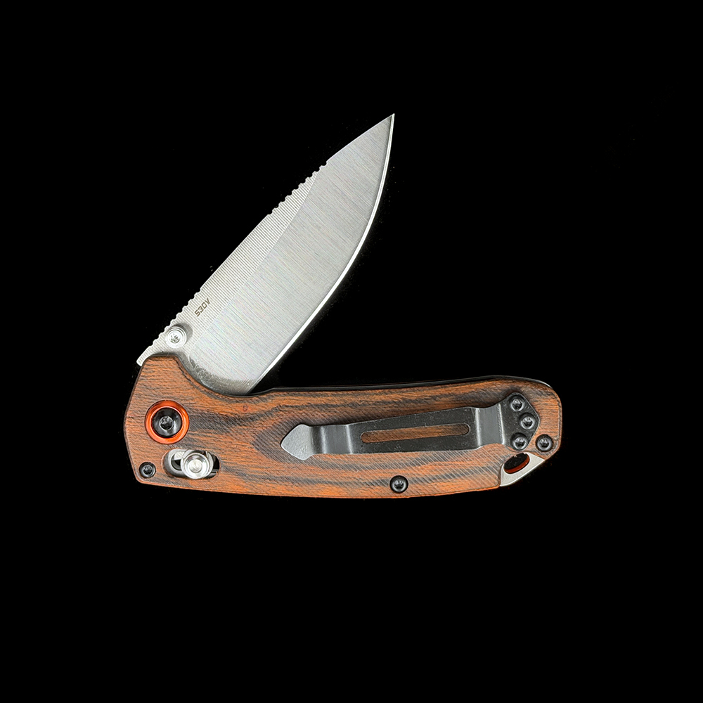 BM 15032 North Fork | Wood | Drop-point FOLDING KNIFE