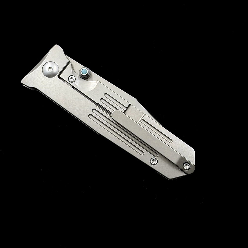 Prometheus Design Werx PDW STS Folding Knife M390  Blade, Titanium Handles
