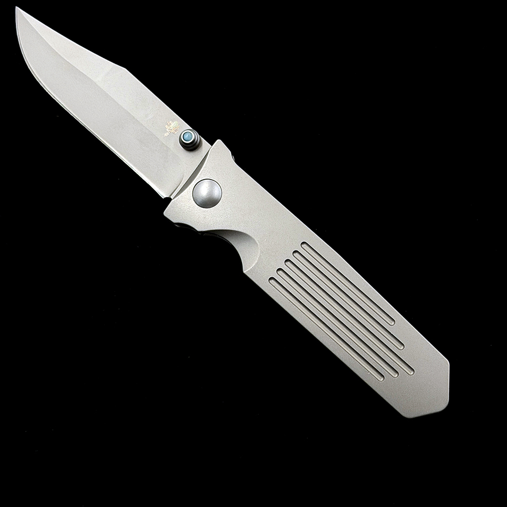 Prometheus Design Werx PDW STS Folding Knife M390  Blade, Titanium Handles