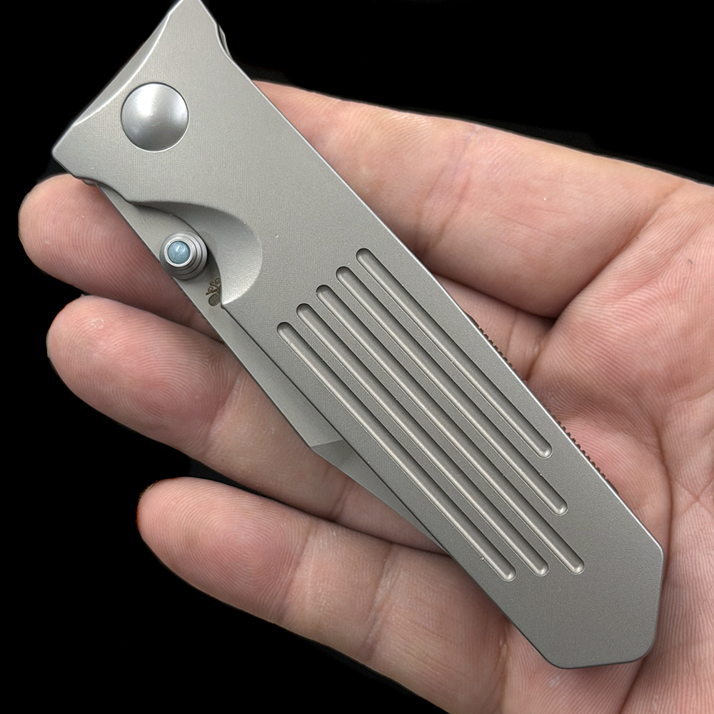 Prometheus Design Werx PDW STS Folding Knife M390  Blade, Titanium Handles