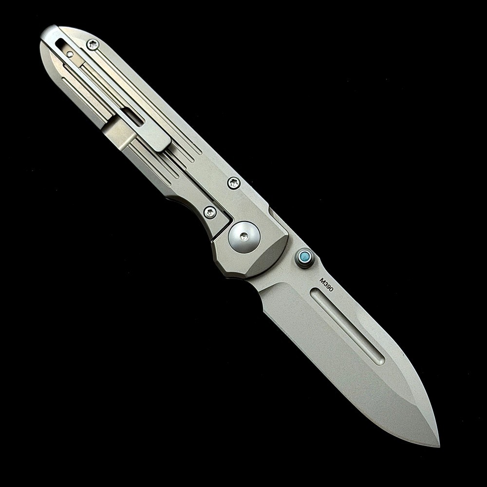PDW SPD Invictus Titanium handle M390 blade Knife