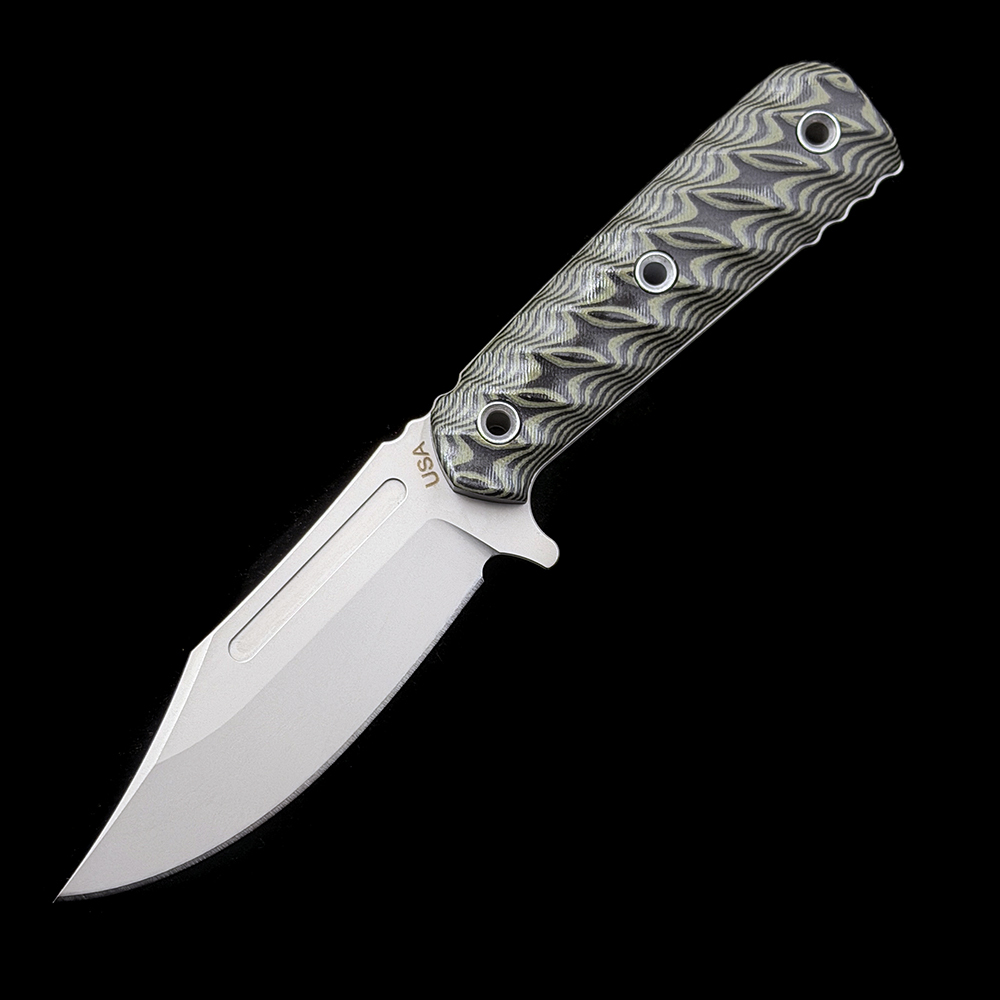 RMJ Tactical UCAP Fixed Blade Knife Dirty Olive G-10