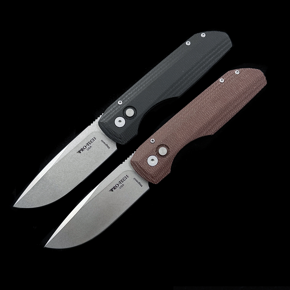 Vero Engineering + Pro-Tech Synapse Auto Knife Micarta /g10 Handle
