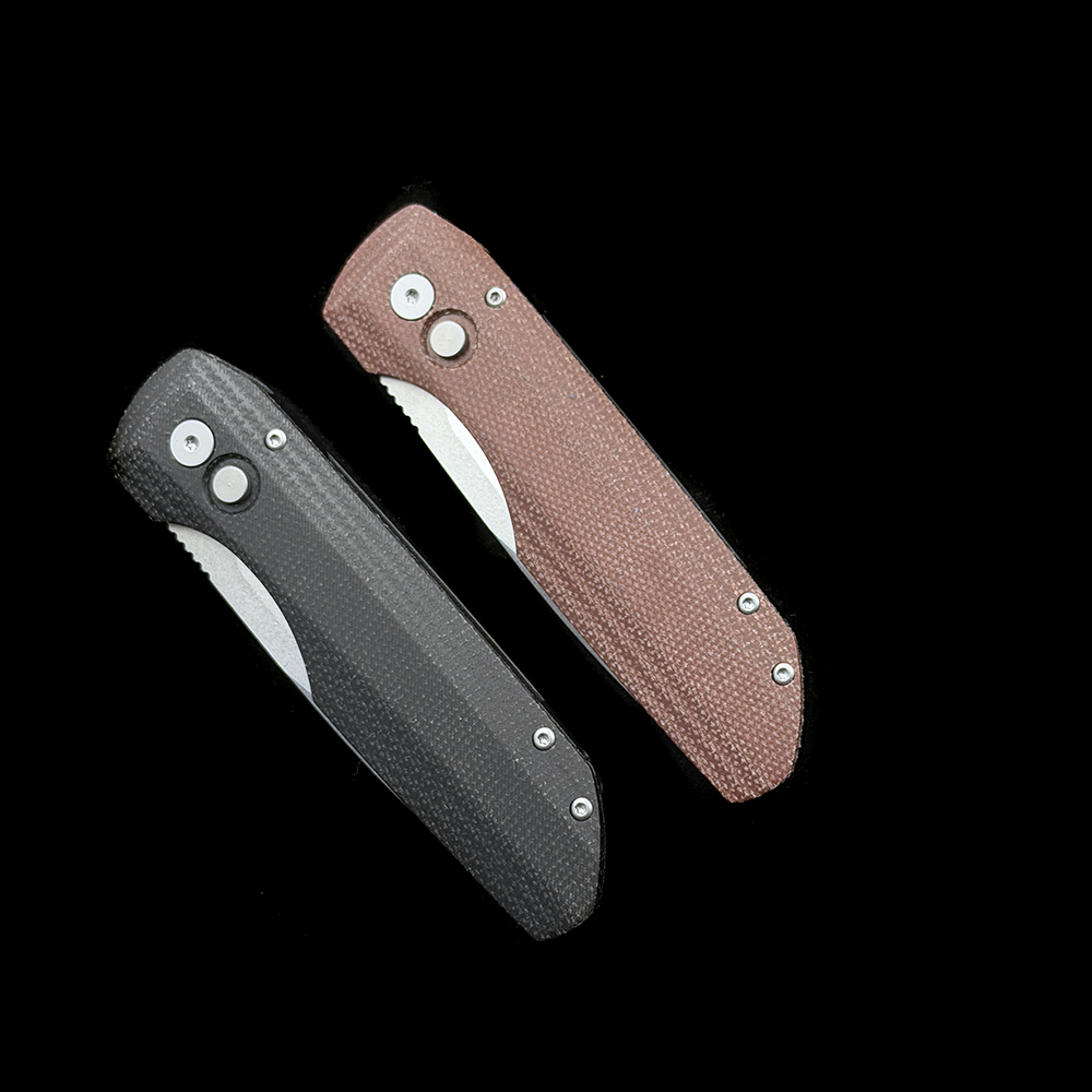 Vero Engineering + Pro-Tech Synapse Auto Knife Micarta /g10 Handle