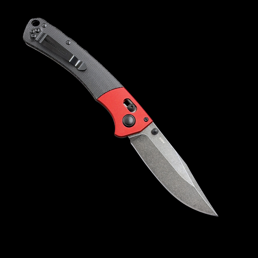BM 15080BK-04 Crooked River  Micarta Folding Knife