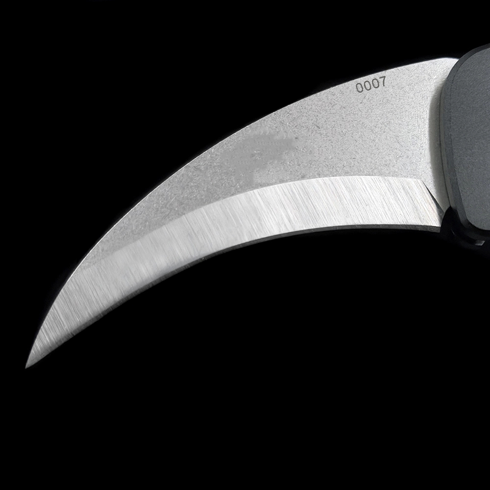 EMR Auto Karambit Knife Black Aluminum/G-10