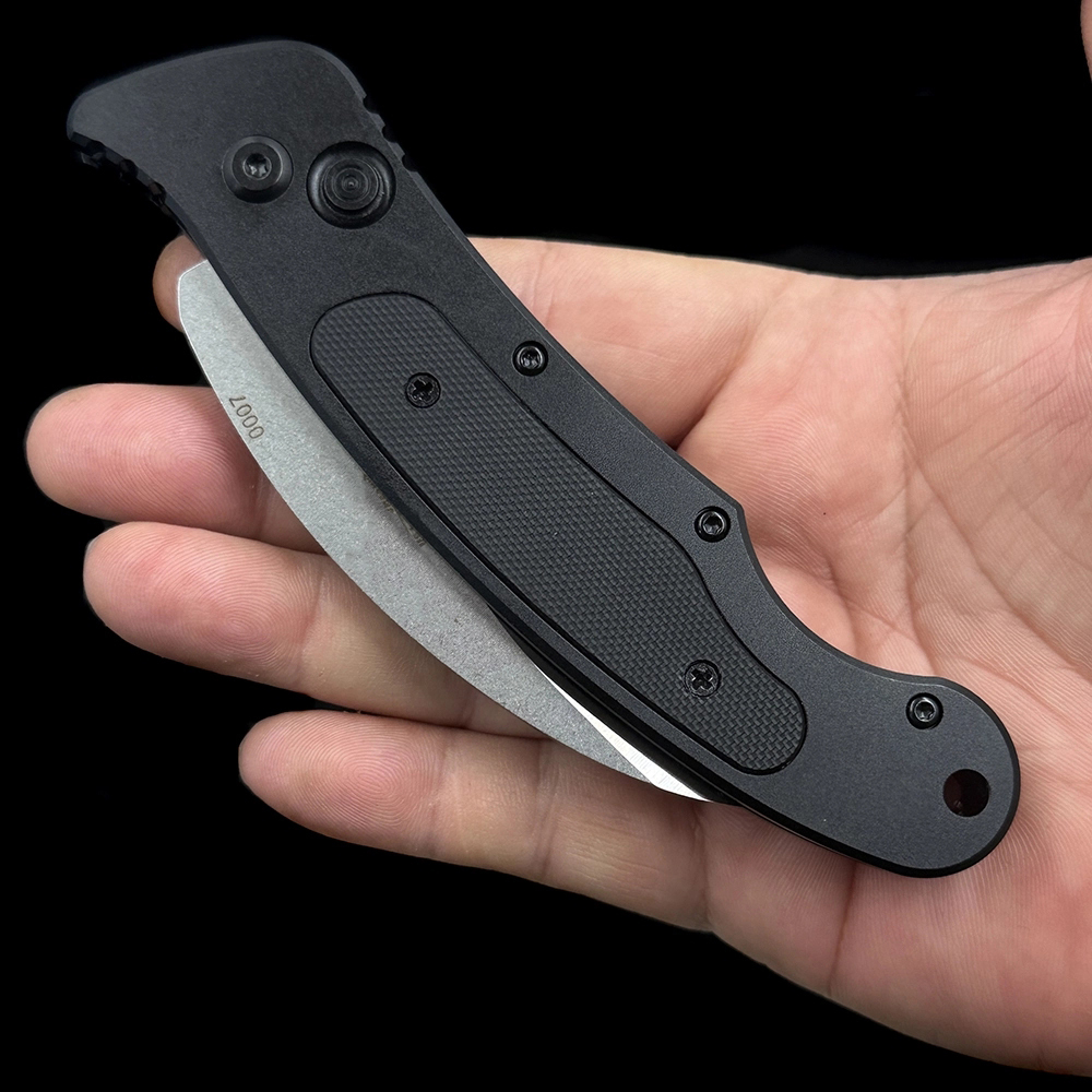 EMR Auto Karambit Knife Black Aluminum/G-10