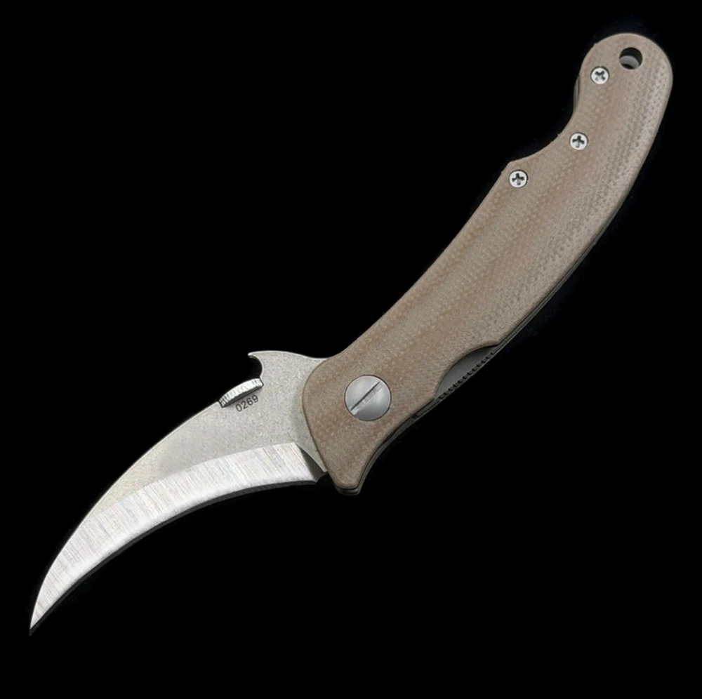 EMR Micarta Karambit Claw Folding knife