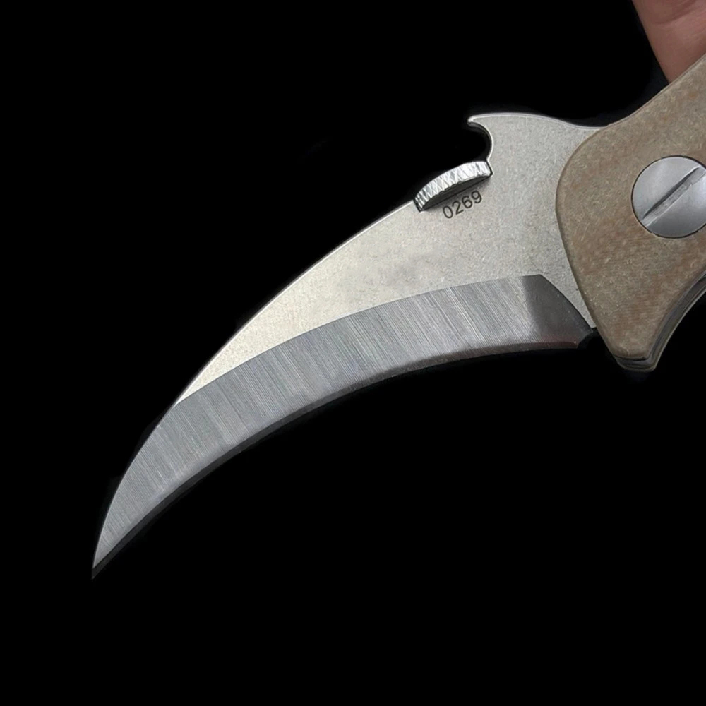 EMR Micarta Karambit Claw Folding knife