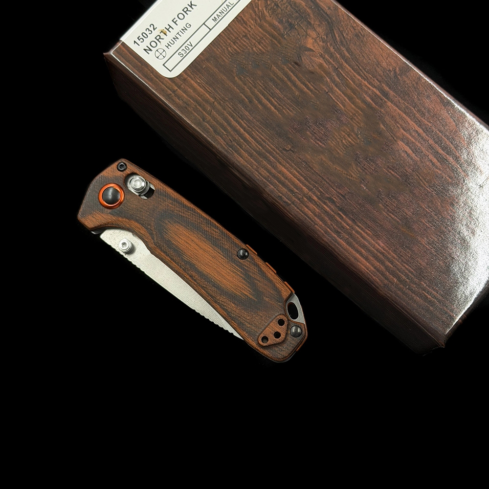 BM 15032 North Fork | Wood | Drop-point  knives