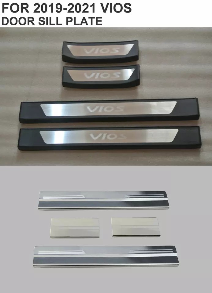 High Quality Auto Parts Stainless Steel Protect Door Sill Scuff Plate for Vios 2012-2022