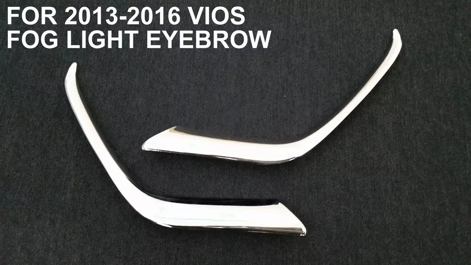 Factory Wholesale Price Car Decorative Accessories Auto Parts Body Fog Light eyebrow for Vios 2013-2016