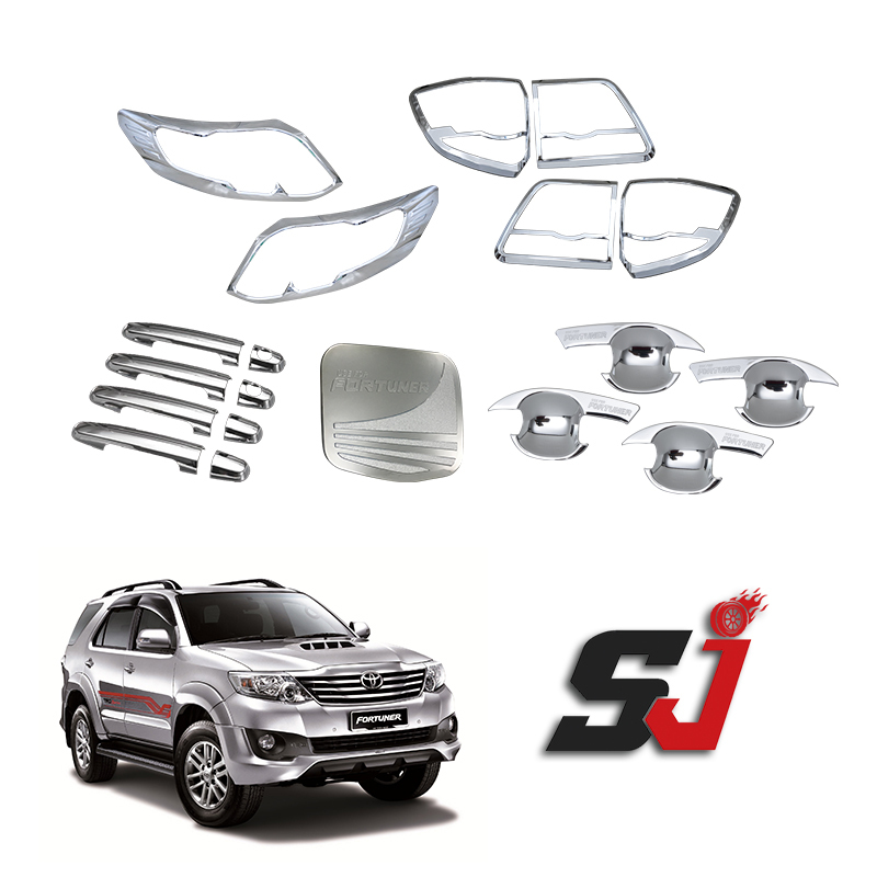 Custom Car Body Chrome Kit for Toyota Fortuner 2012-2019