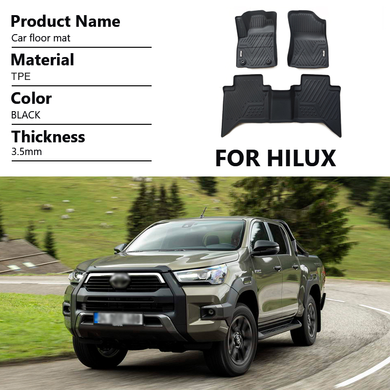 Toyota Hilux 3D 5D Car Floor Mats Manufacturer