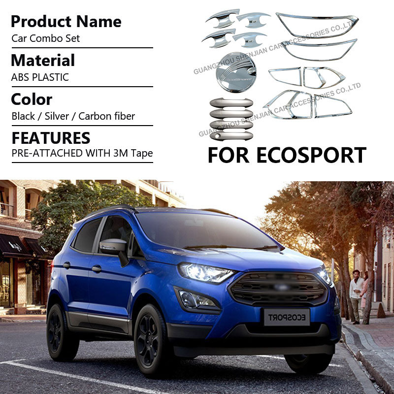 Ford Ecosport Car Chrome Accessories Combo Kit