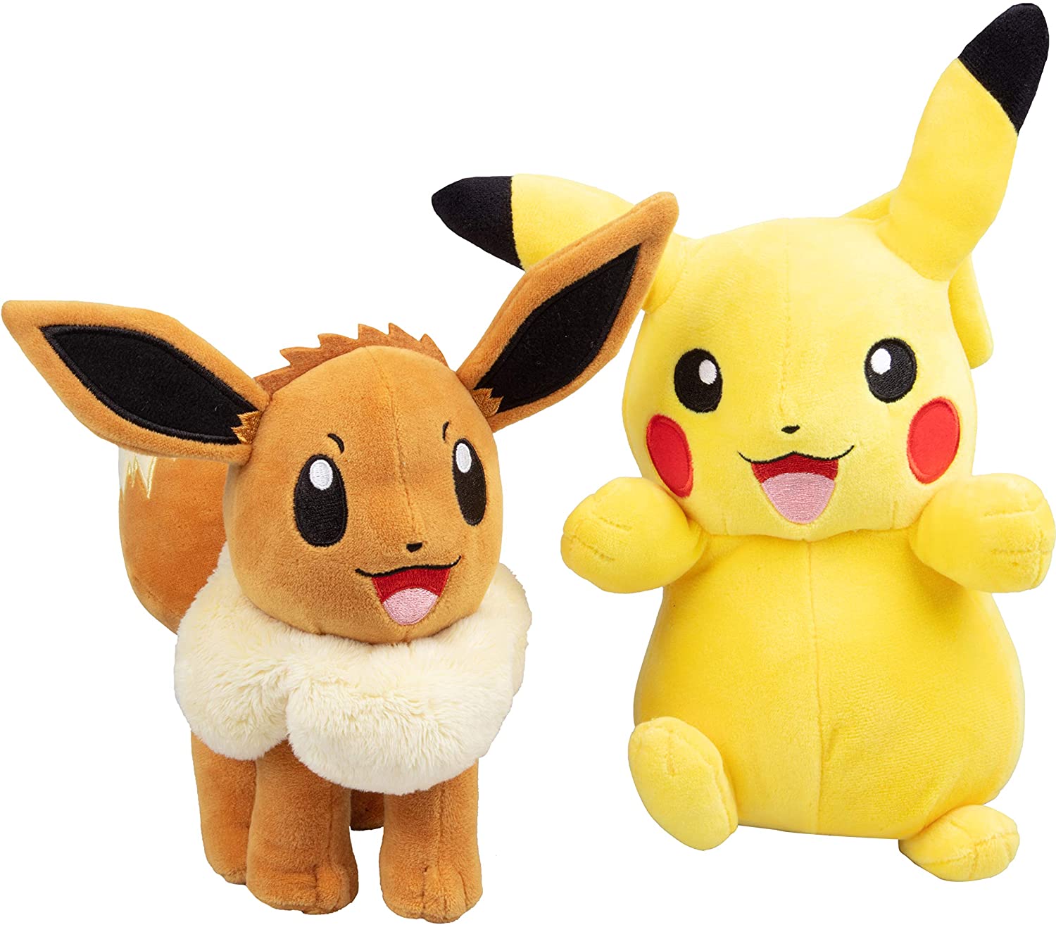 Pokemon 8 Eevee & Pikachu Plush 2-Pack - Officially Licensed - Let's Go  Starters - Add to Your Collection! Quality & Soft Collectible Stuffed  Animal