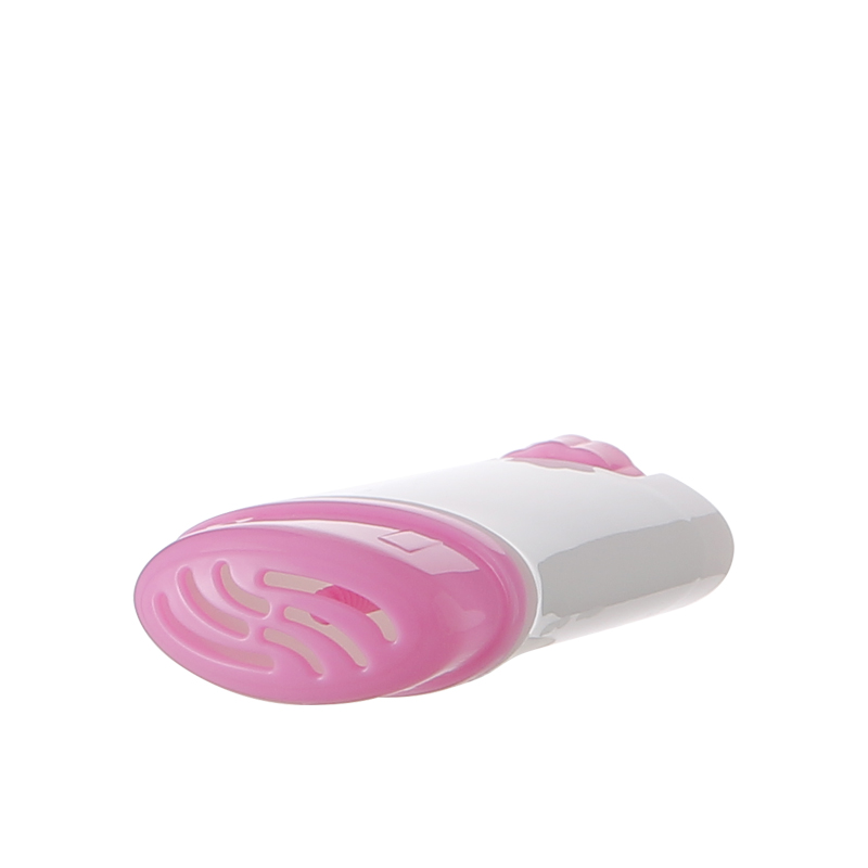 Fancy design portable deodorant gel container 50g oval shaped plastic PP PCR deodorant gel container with mesh plug