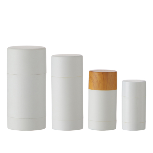 Customized volume 30g/50g/75g/90g cylindrical deodorant container Plastic PP Private Label Empty white Stick