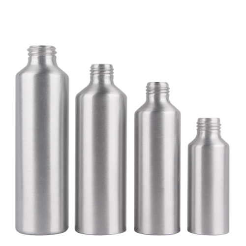 Light aluminum bottle various capacity aluminum packaging Metal bottle cosmetic packaging aluminum fit for spray cap pump
