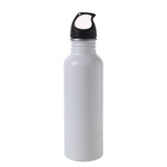 500ml/600ml/750ml portable wide mouth aluminum sport water bottle High Quality customized closure beverage bottle