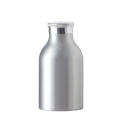 Customized talcum powder aluminum bottle 30g/50g/80g/120g/160g/200g Aluminum Talc/ loose powder/ baby powder Bottle with aluminum mesh cap