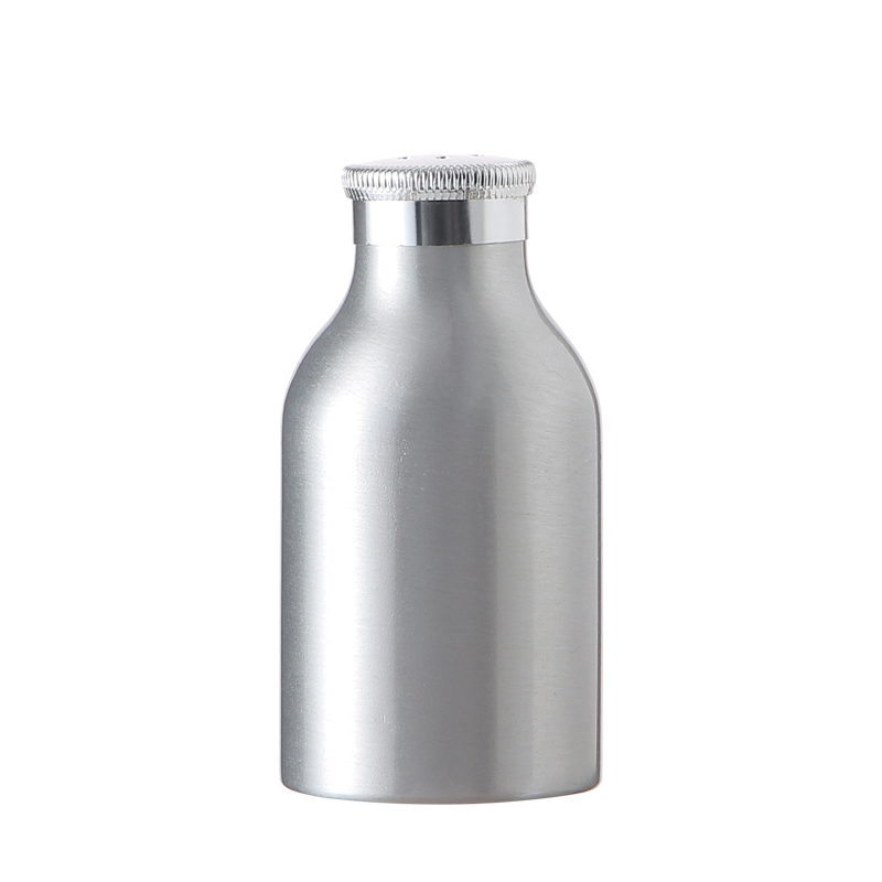 Customized talcum powder aluminum bottle 30g/50g/80g/120g/160g/200g Aluminum Talc/ loose powder/ baby powder Bottle with aluminum mesh cap
