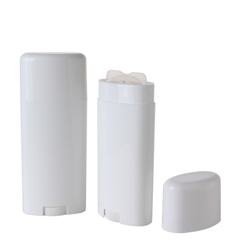 76g Factory Sell Oval Shaped Sun Protection Stick Bottle For Skincare Deodorant Container
