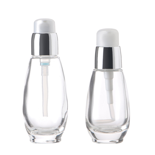 30ml 50ml glass serum Pump bottle for face cream Skin care Balm container 1oz lotion pump bottle Foundation Liquid Bottles