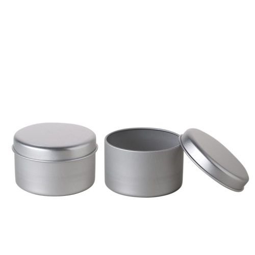 15g 20g 40g 50g 70g 80g 100g 250g silver color aluminum tin can metal slip cap aluminum jar for scented candle pomade