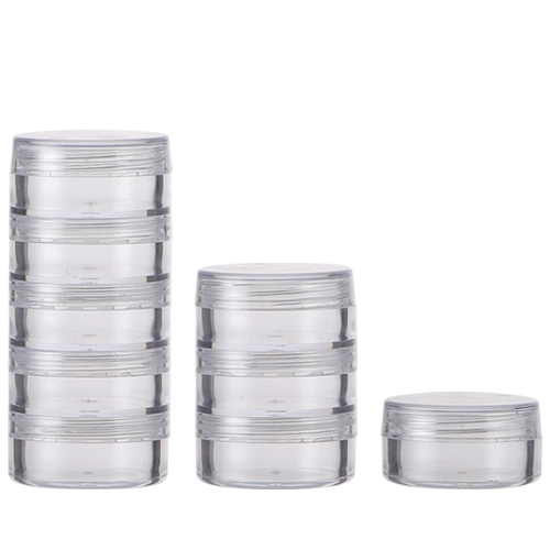 Transparent Cream Jar 3ml 10ml Multi-layer Mini Jar For Lip Balm Packaging Nail Glitter Bottle