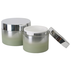50g 60g 100g 240g Empty luxury acrylic skincare plastic double wall cosmetic face cream plastic jars with lids packaging