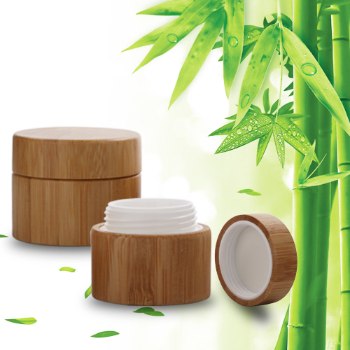 Environmental Friendly Bamboo Empty Refillable Cosmetic Cream Jar Storage Bottle Container Bottle