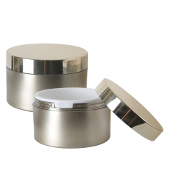 50g 60g 100g 240g Empty luxury acrylic skincare plastic double wall cosmetic face cream plastic jars with lids packaging