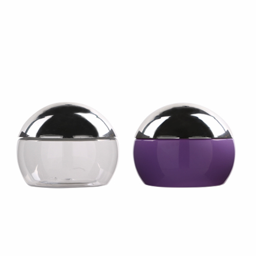 250ml PET cream jar with silver cap plastic bottle skin care eye cream make up concealer empty refillable cosmetic container jar