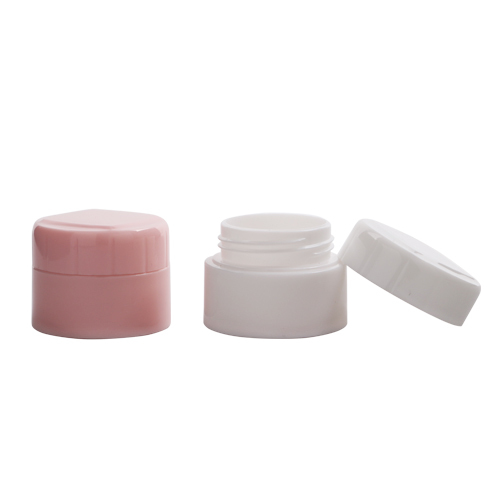 5ml White Pink Empty Cosmetic Packing Face Cream Packaging PP Plastic Cream Jar