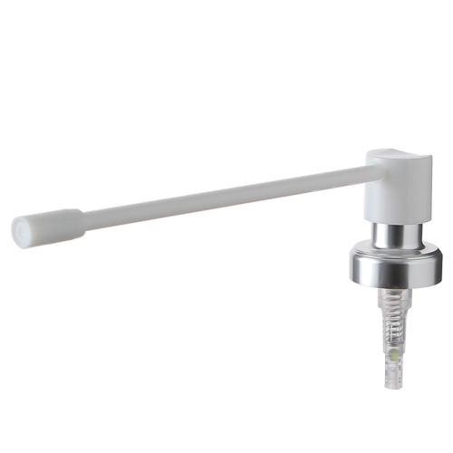 Factory Wholesale Long Plastic Spray Nozzle Medical Aluminum Pump Sprayer Oral Mouth Spray RP-PHMS16
